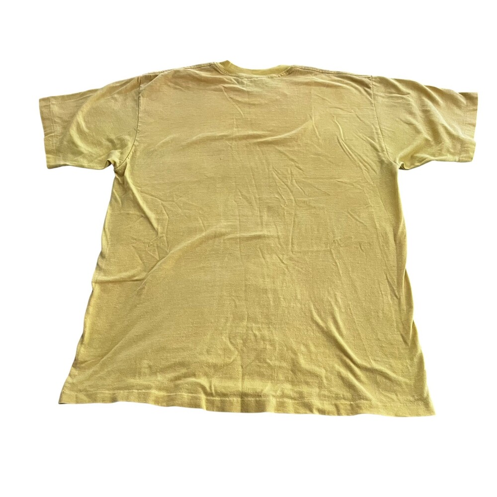VTG Disney World WDW Epcot Center 80s Single Stitch Yellow Globe Tshirt Adult L - Picture 7 of 7